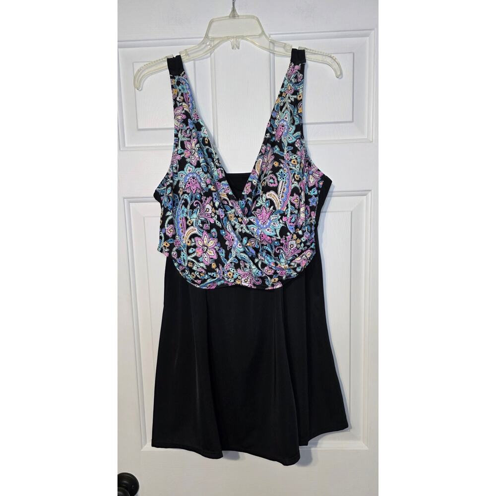 Women's A Shore Fit Wrap Swimdress Size‎ 20W